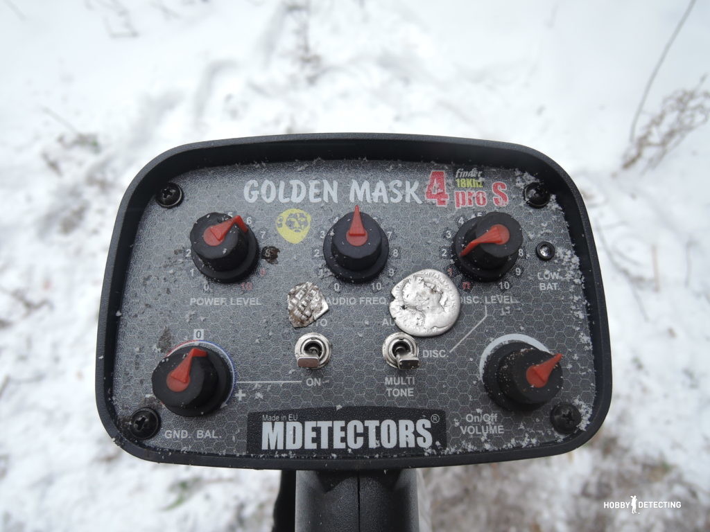 Golden Mask 4 PRO S - обзор и тест металлоискателя! (Видео, фото+)