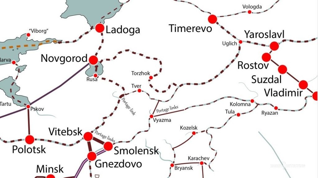 Интерактивная карта торговых путей в мире XI-XII век (ссылка в посте)